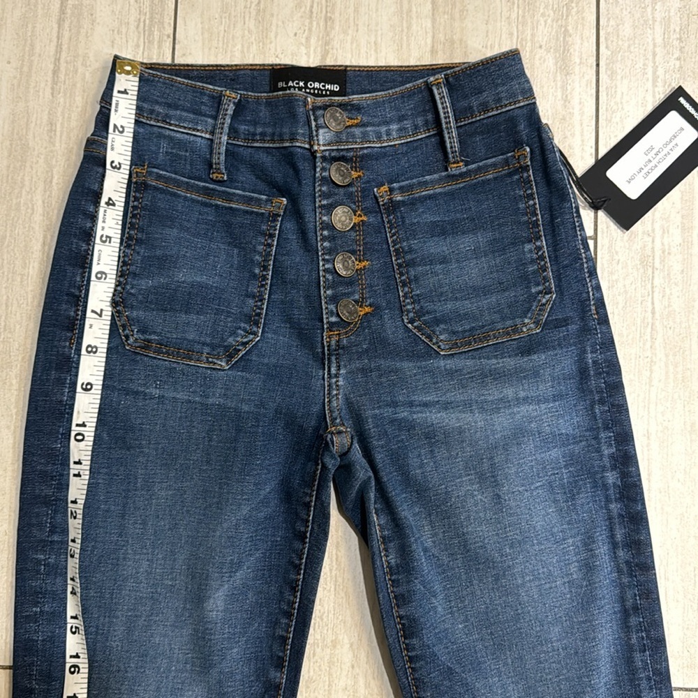 Stretch Black Orchid Jeans luxury soft size 25 - Picture 3 of 9